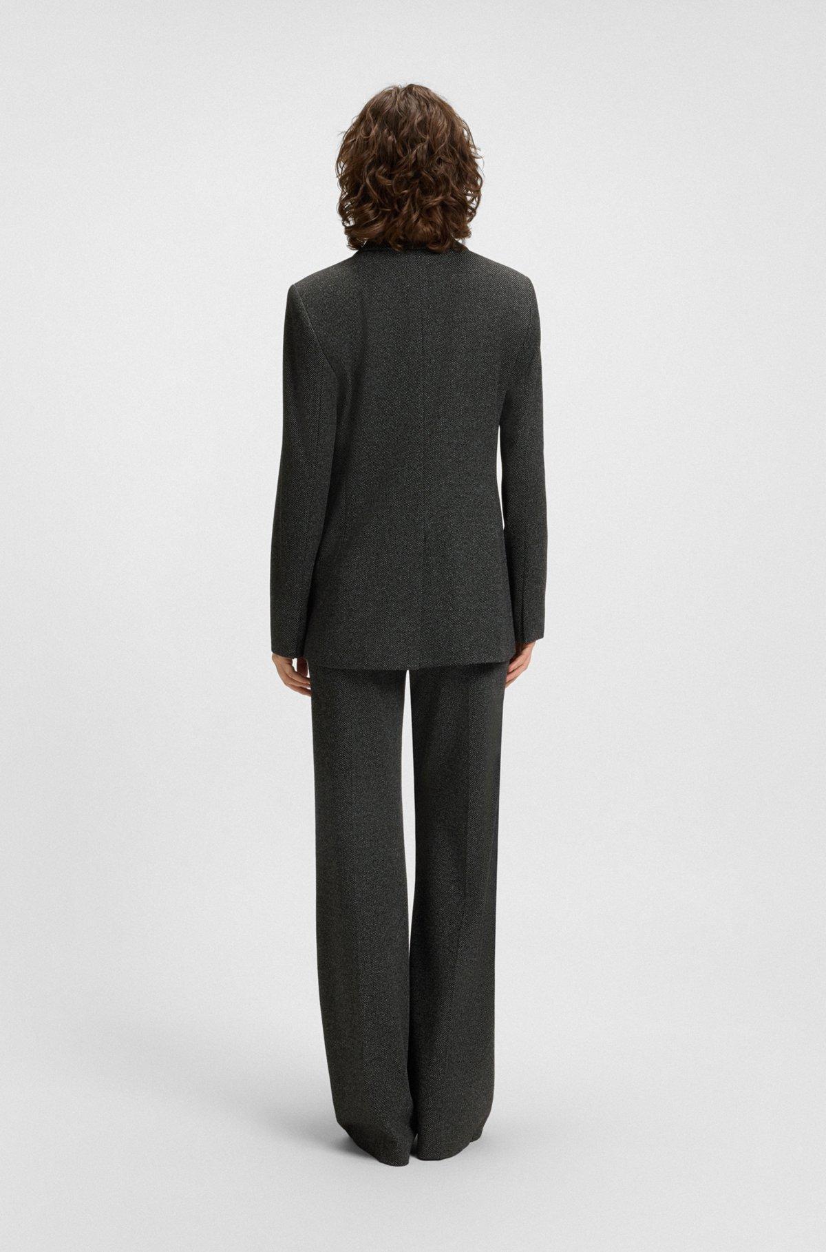 Regular-fit blazer with concealed closure Product Image