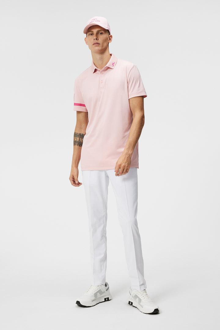 J Lindeberg Bridge Regular Fit Polo in Powder Pink Product Image