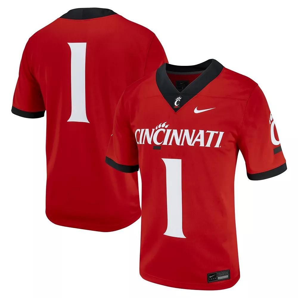 Men's Nike #1 Red Cincinnati Bearcats Untouchable Football Jersey, Size: Medium Product Image