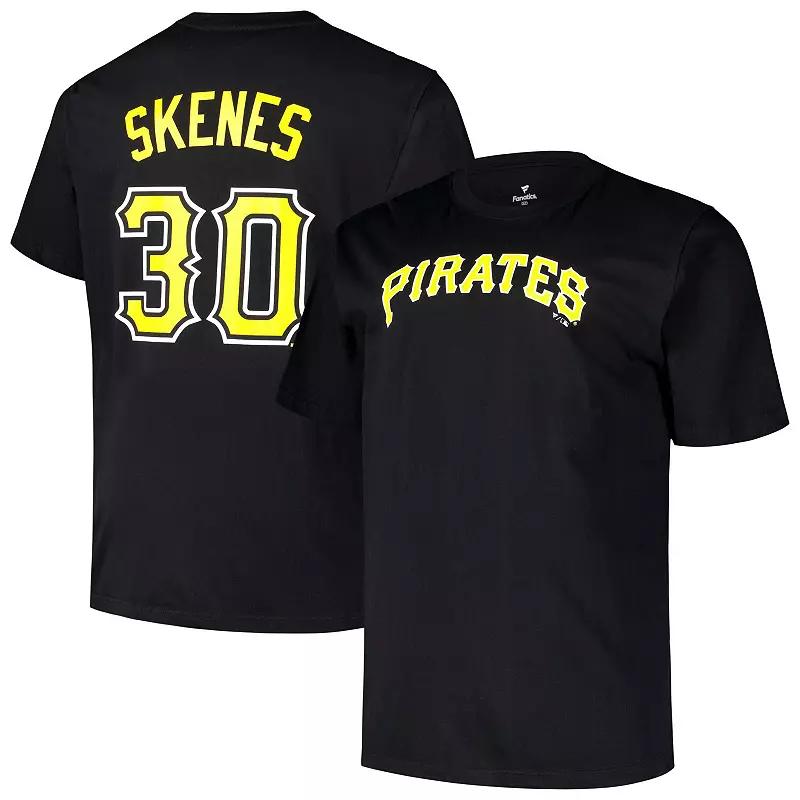 Men's Profile Paul Skenes Black Pittsburgh Pirates Big & Tall Name & Number T-Shirt,  Product Image