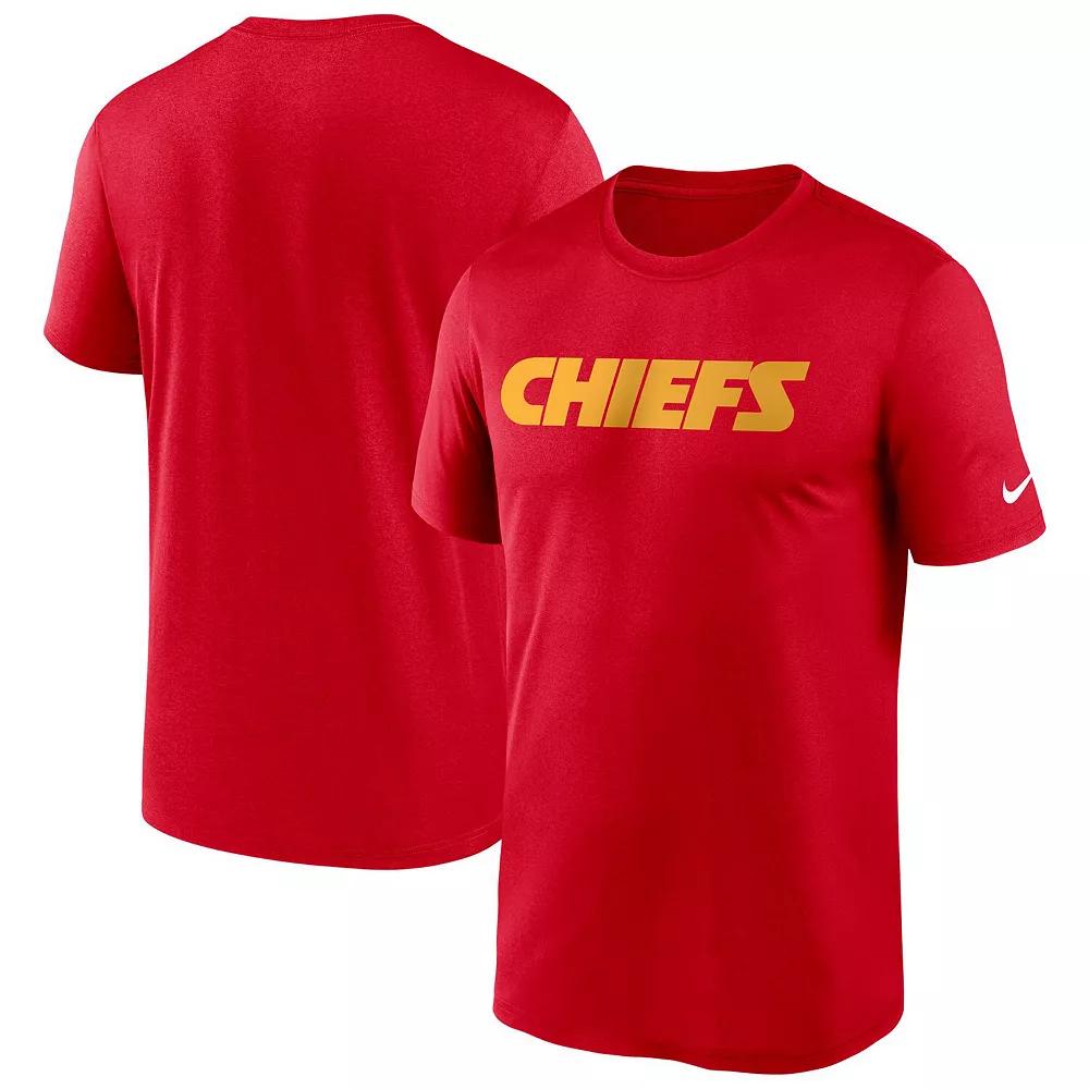 Men's Nike Red Kansas City Chiefs Wordmark Legend T-Shirt,  Product Image