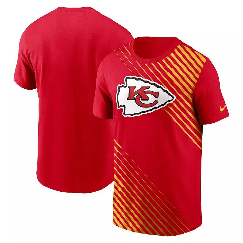 Men's Nike Red Kansas City Chiefs Yard Line Fashion Asbury T-Shirt,  Product Image