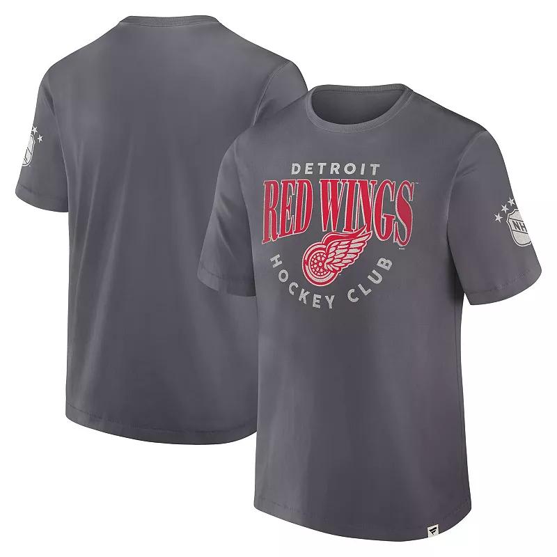 Men's Fanatics Gray Detroit Red Wings Decades Collection Made To Last T-Shirt,  Product Image