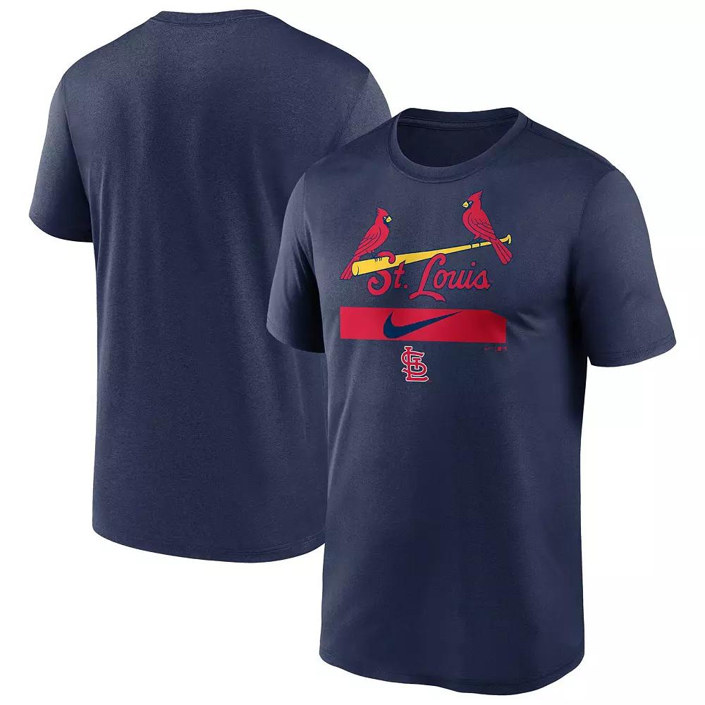 Men's Nike Navy St. Louis Cardinals City Legend Practice Performance T-Shirt, Size: Medium, Blue Product Image