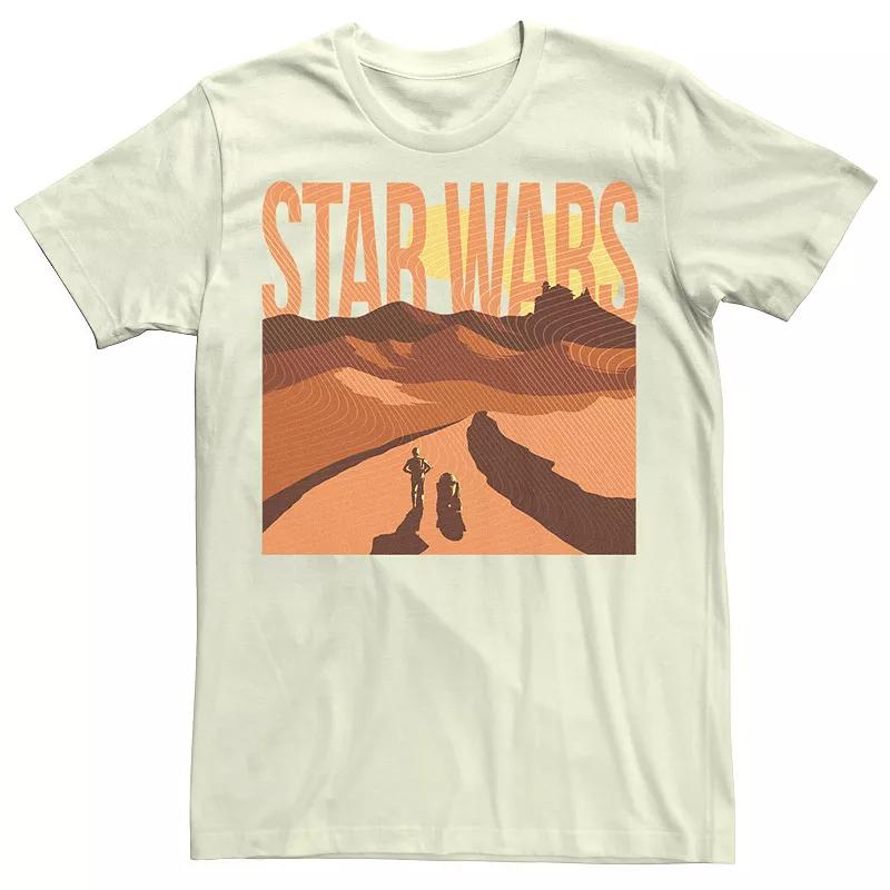 Men's Star Wars Lost In The Desert Tee, Size: 3XL, Natural Product Image