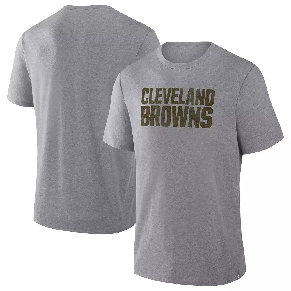 Men's Fanatics Heather Gray Cleveland Browns Tri-Blend T-Shirt,  Product Image