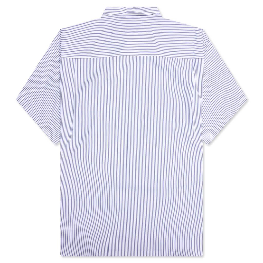 Short Sleeve Logo Shirt - Blue/White Male Product Image