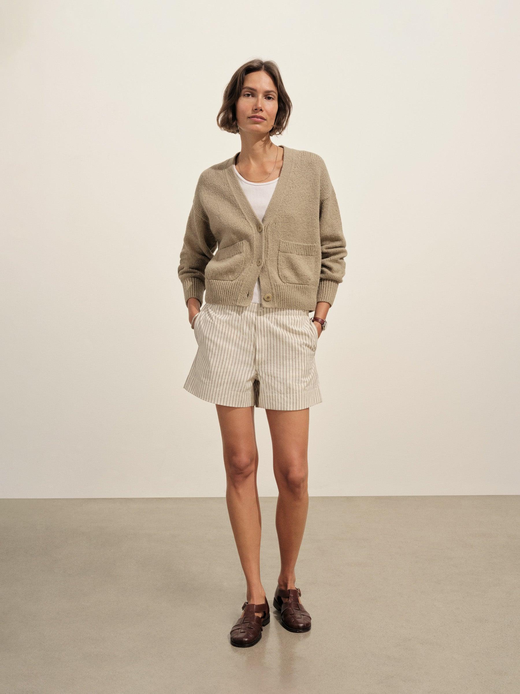 Chamomile/Brown Stripe Mainstay Boxer Short Product Image