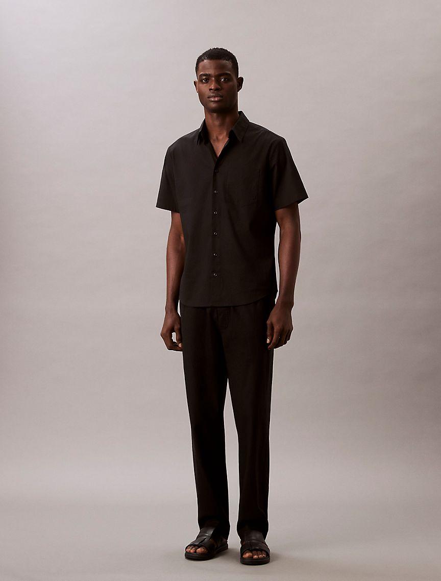 Solid Seersucker Classic Button-Down Shirt Product Image