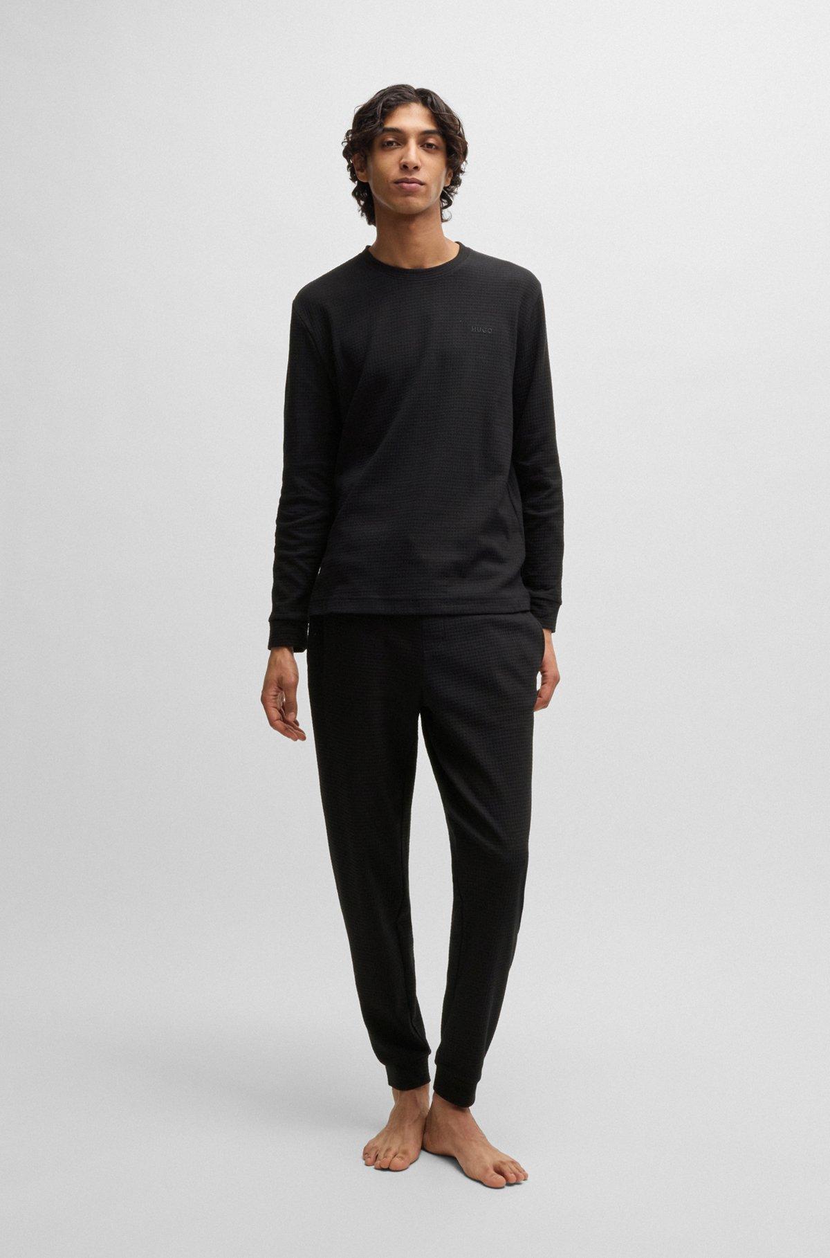 Pajama T-shirt with waffle structure Product Image