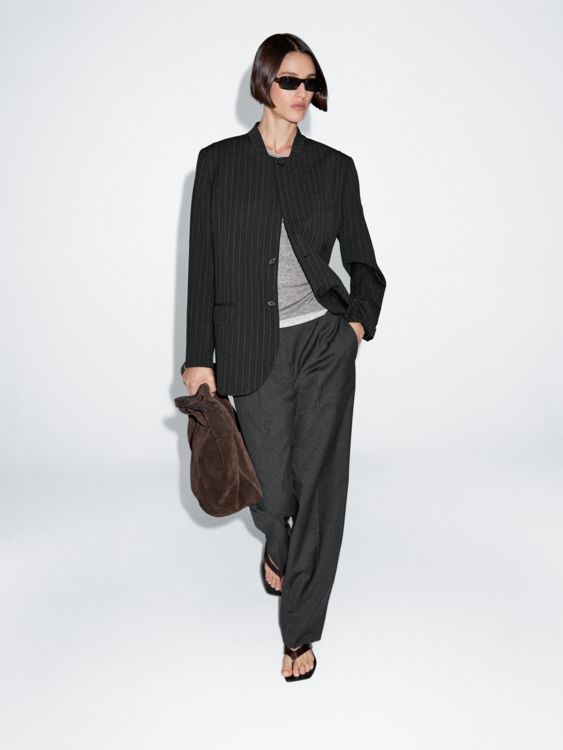 Dart trousers with elastic waistband Product Image