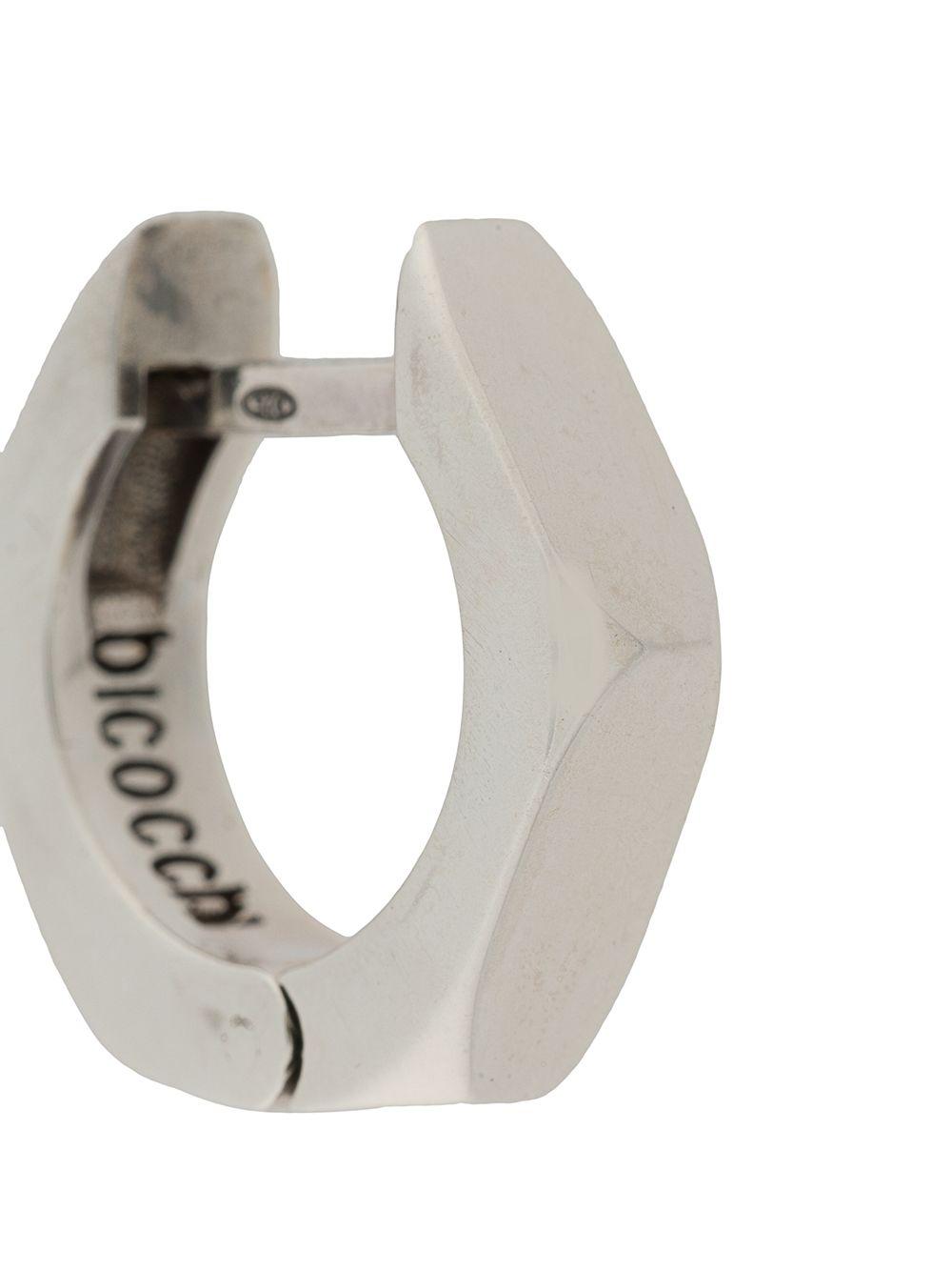 singular hexagonal hoop earring Product Image