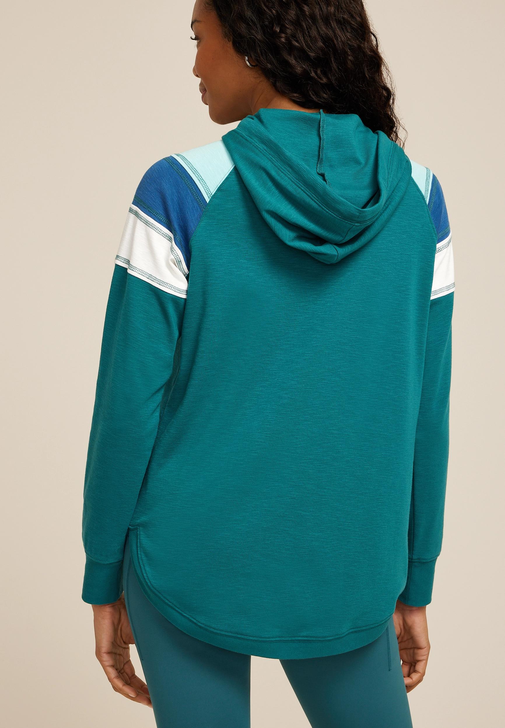 Textured Colorblock Hoodie Product Image