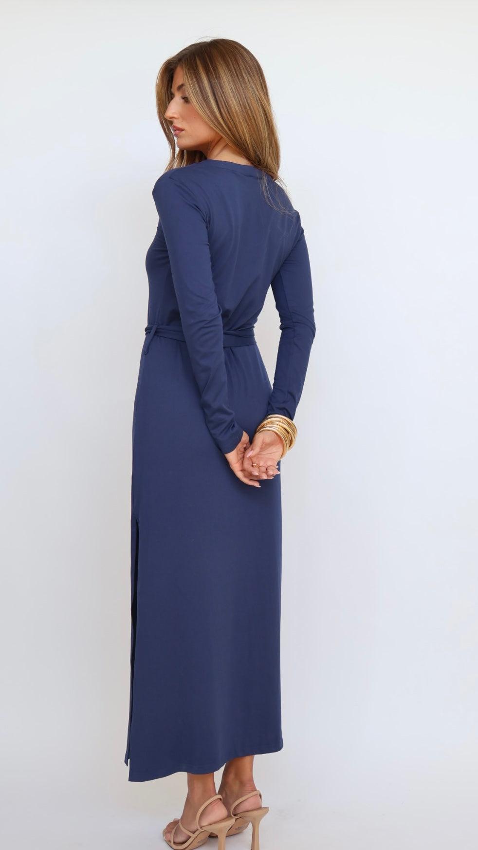 Nora Belted Maxi Dress Product Image