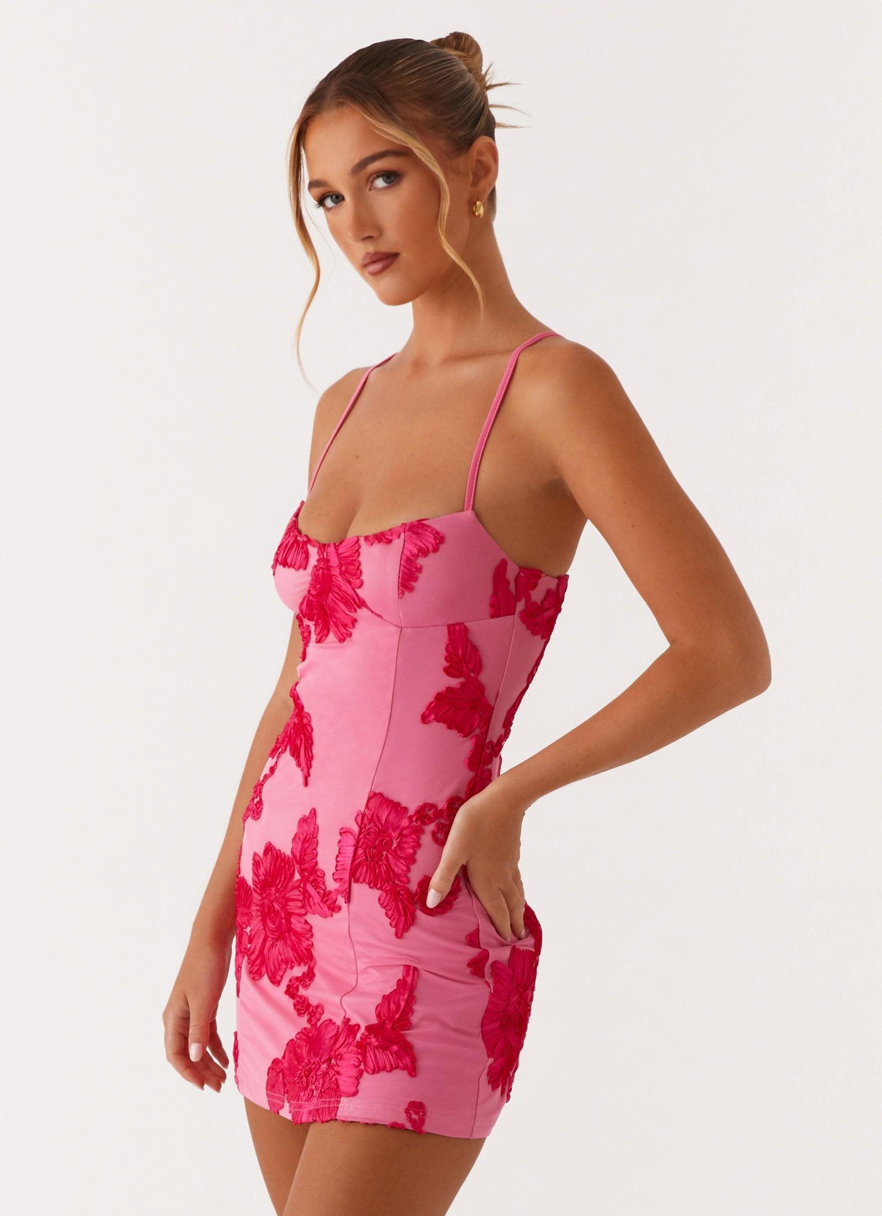 Alivia Mini Dress - Pink Product Image