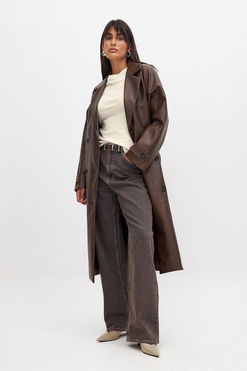 Round Neck Linen Blend Tee Product Image