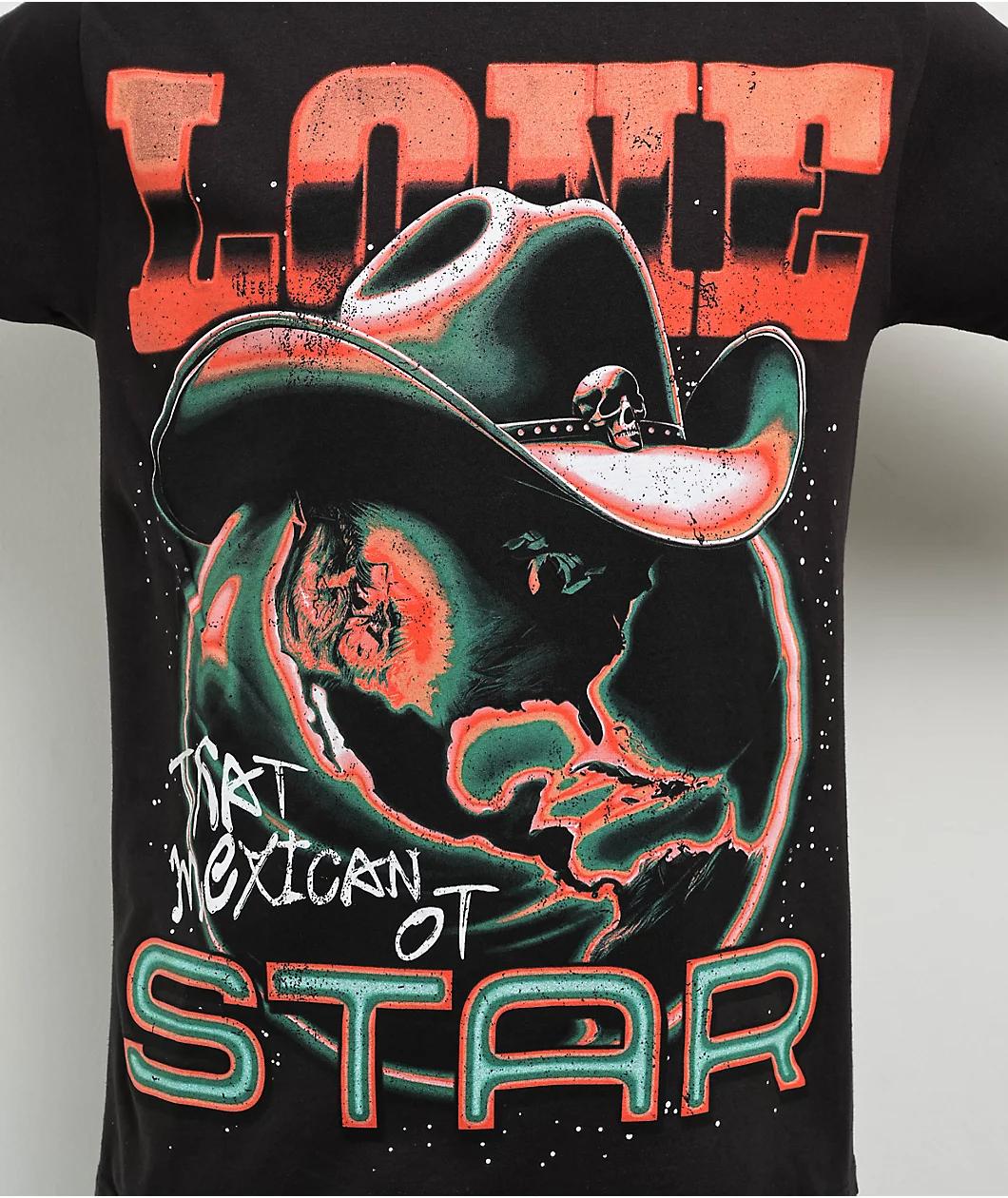 Lonestar by That Mexican OT Star Black T-Shirt Product Image