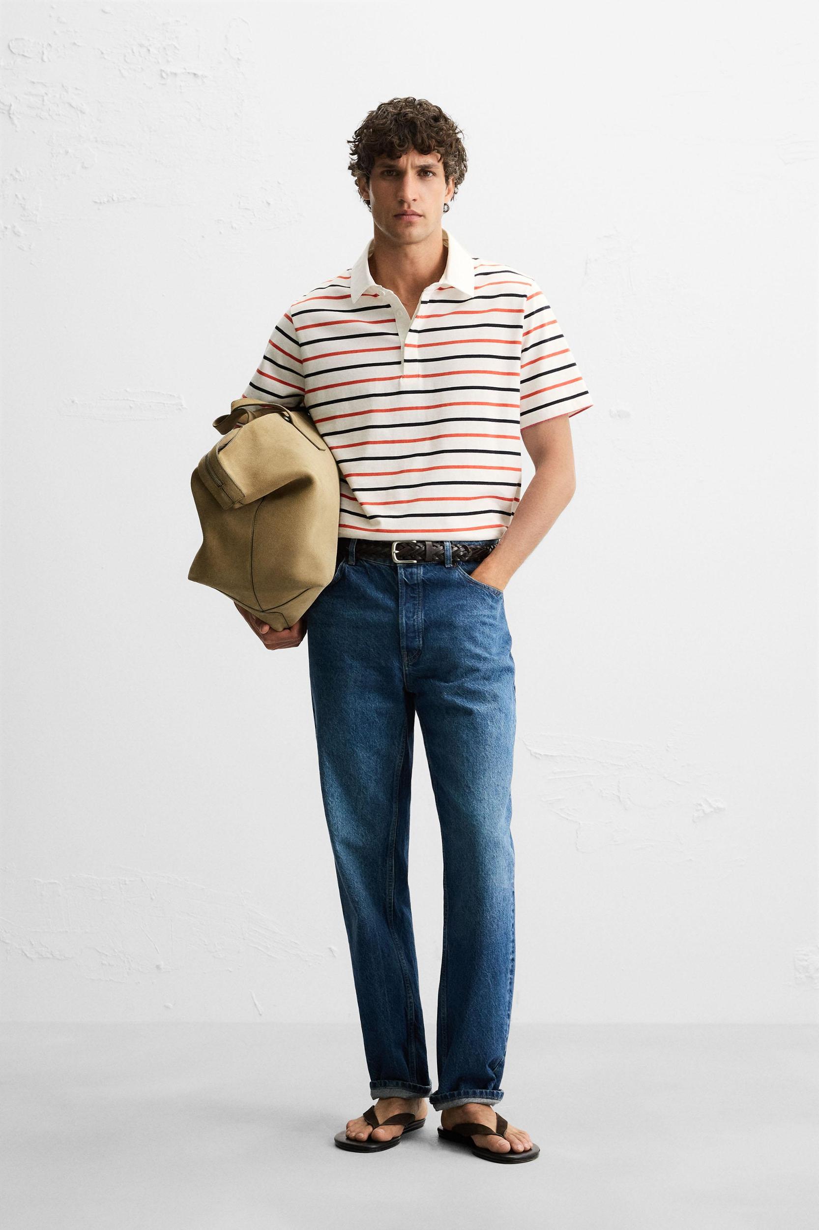 STRIPED POLO SHIRT Product Image