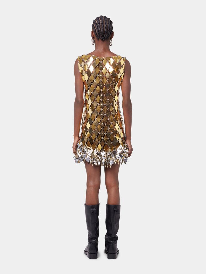 GOLD SHORT DRESS IN ASSEMBLY Product Image