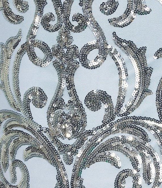 B. Darlin Pattern Sequin Bow Back Bodycon Dress Product Image