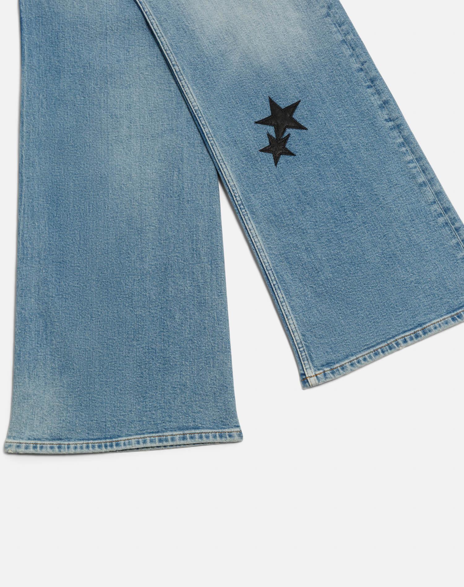Comfort Stretch Mid Rise Wide Leg - Opal Indigo Star Product Image