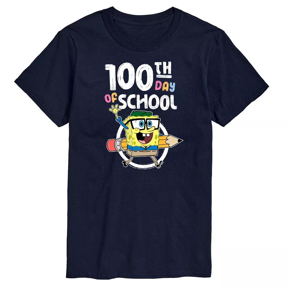 Men's SpongeBob SquarePants 100th Day Graphic Tee,  Product Image