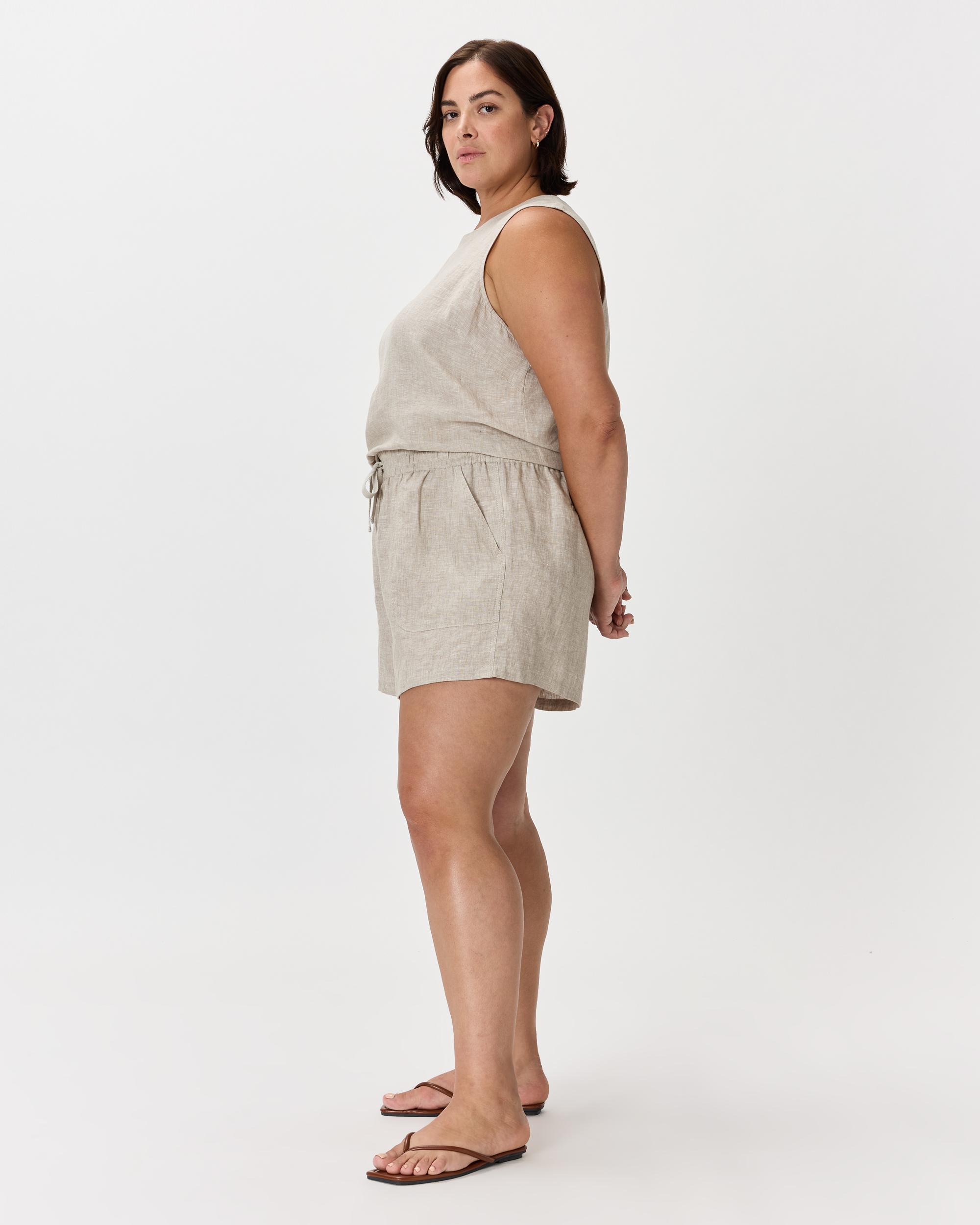 Quince | Women's 100% European Linen Shorts Product Image