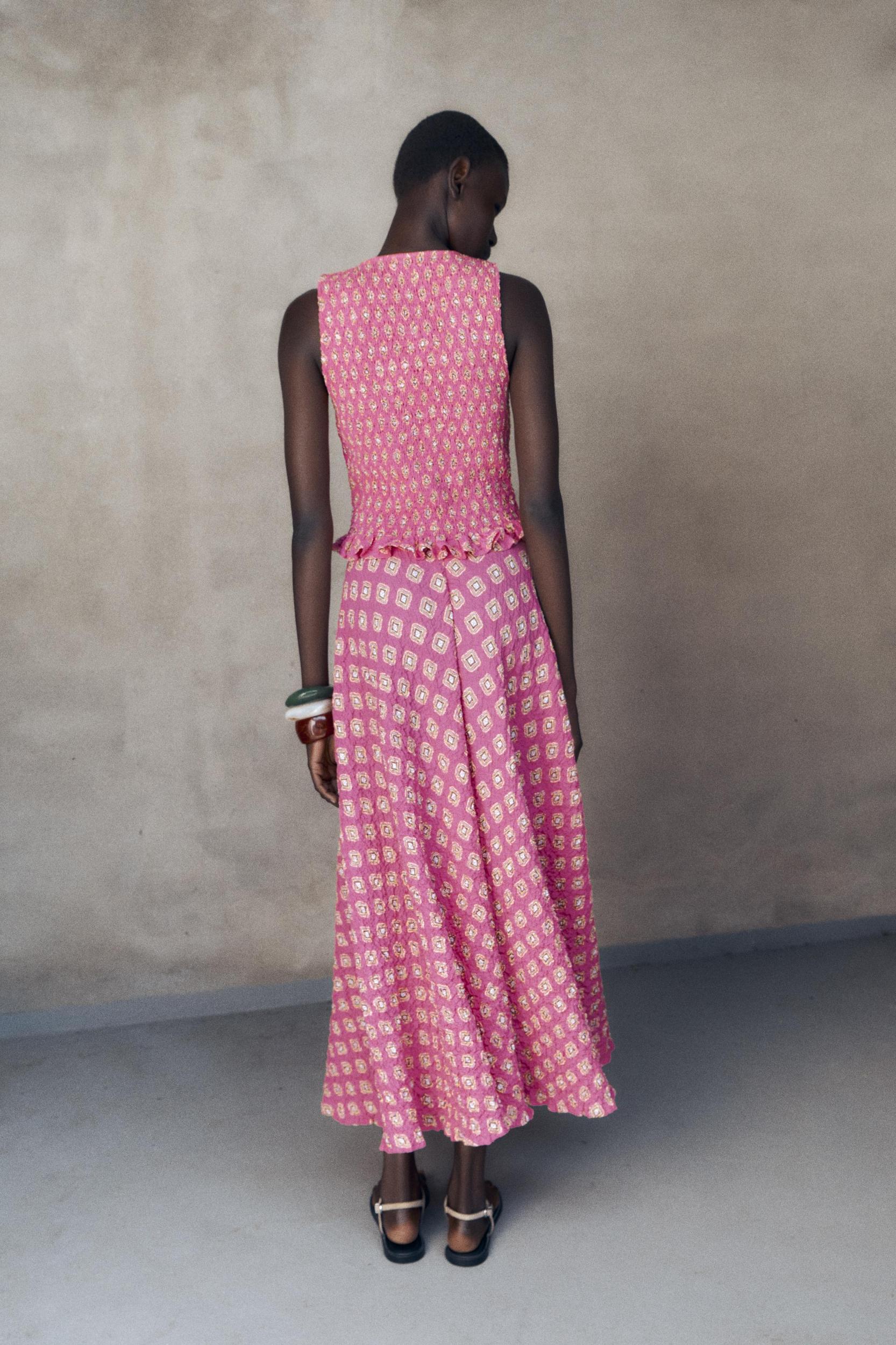 PRINTED MIDI SKIRT Product Image