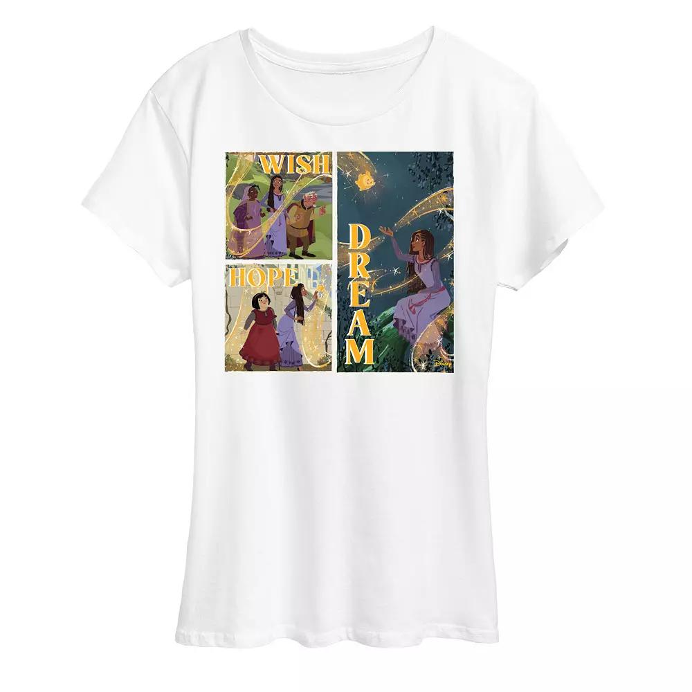 Disney's Wish Women's Wish Hope Dream Graphic Tee, Girl's,  Product Image