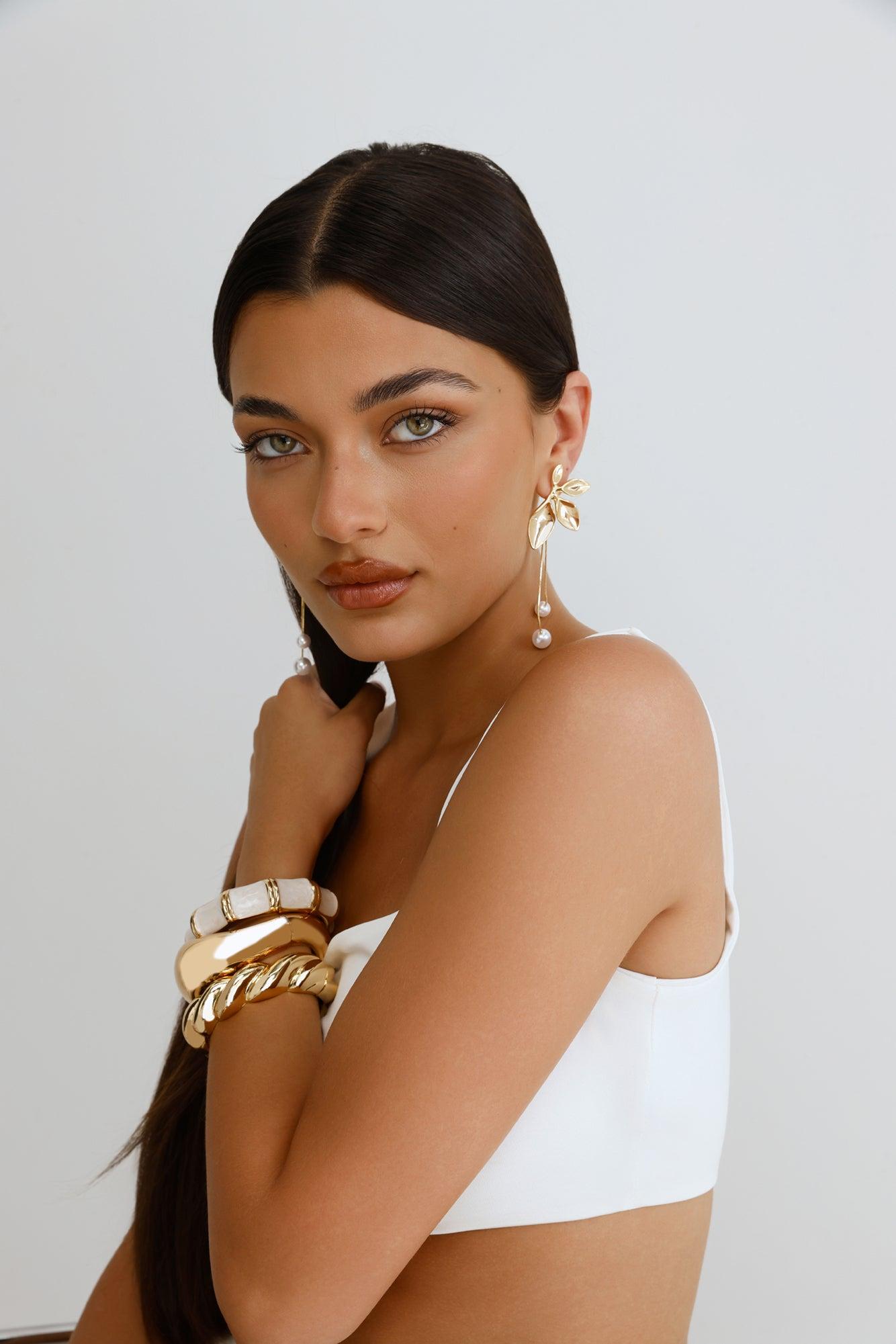 Everything More Earrings Gold Product Image