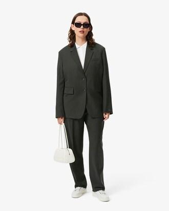 Wool Blend Checked Blazer Product Image