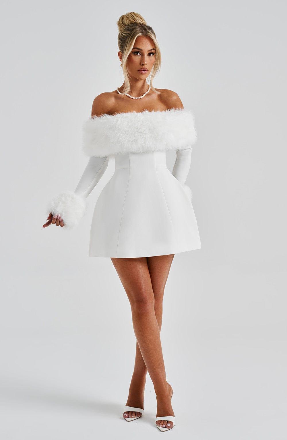 Villanelle Mini Dress - Ivory Product Image