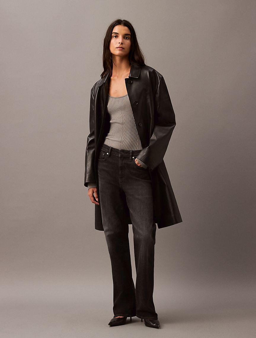 Scoop Neck Rib Sweater Product Image