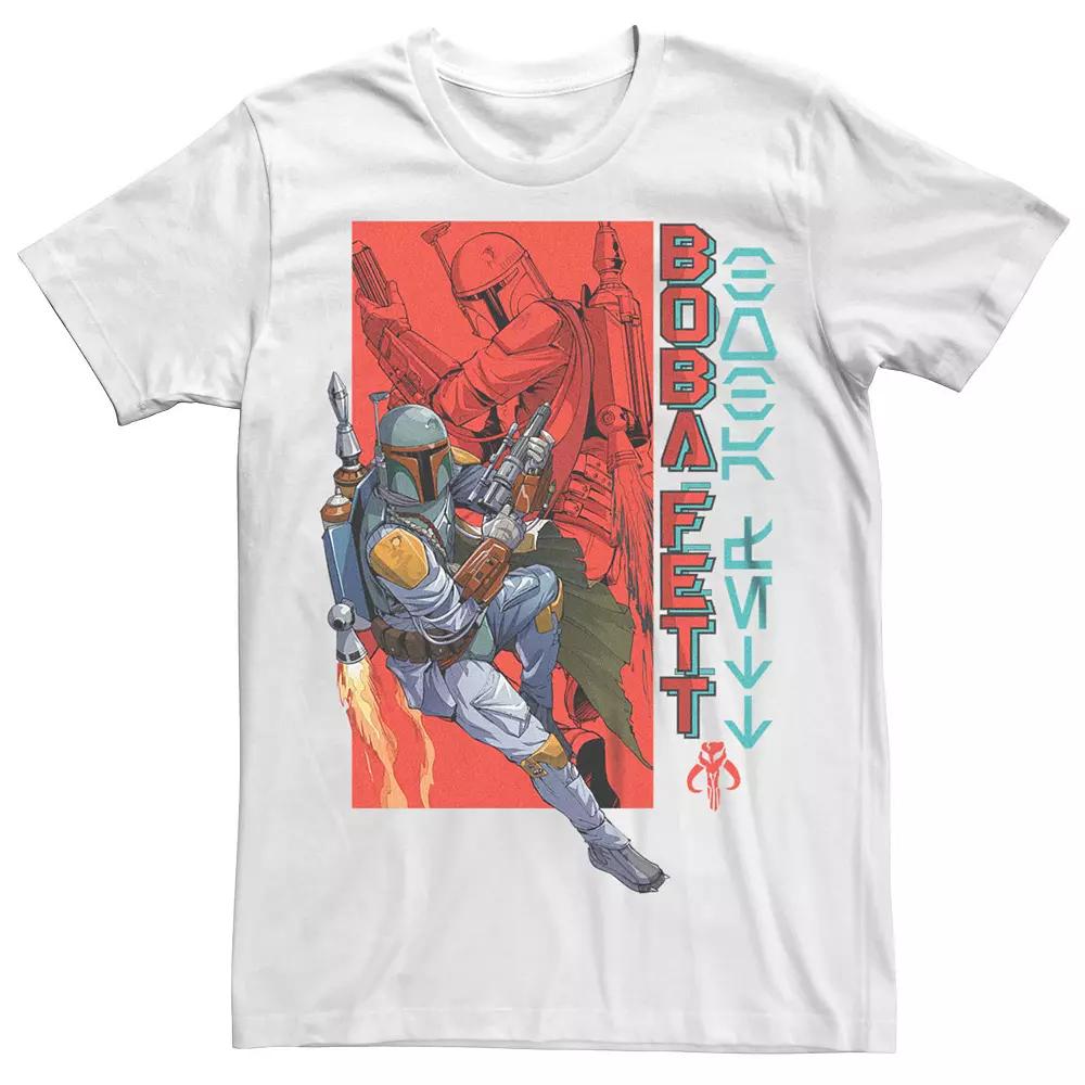 Big & Tall Star Wars Boba Fett Anime Style Draws Tee, Men's,  Product Image