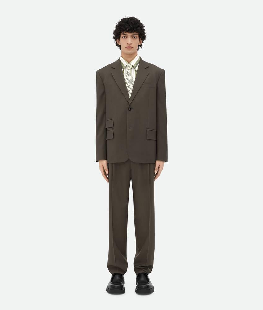 Men's Light Wool Twill Jacket in Olive Product Image