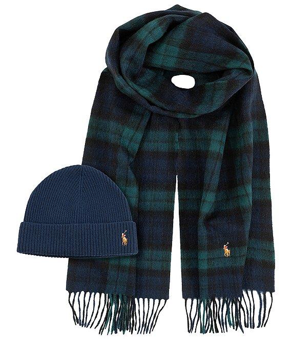 Polo Ralph Lauren Holiday Plaid Scarf & Hat Boxed Gift Set Product Image