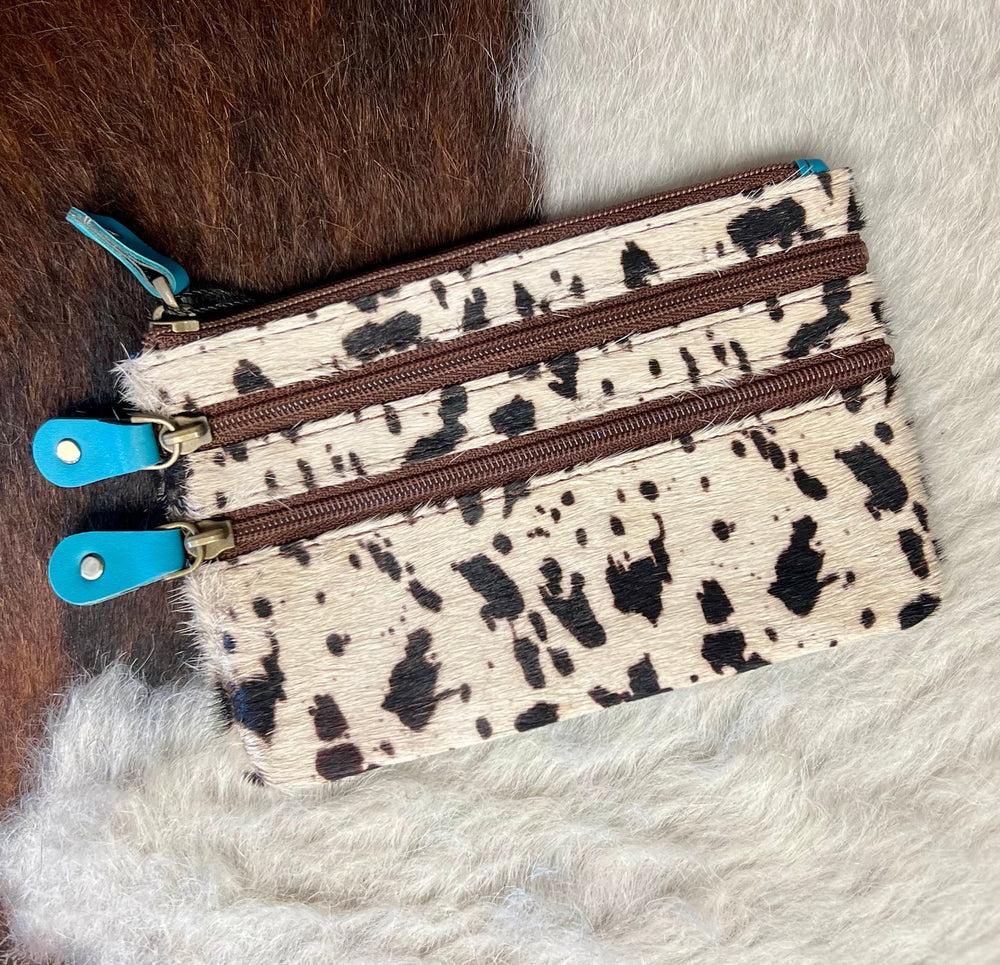 Vance Triple Zip Leather Coin Pouch -3 colors Product Image