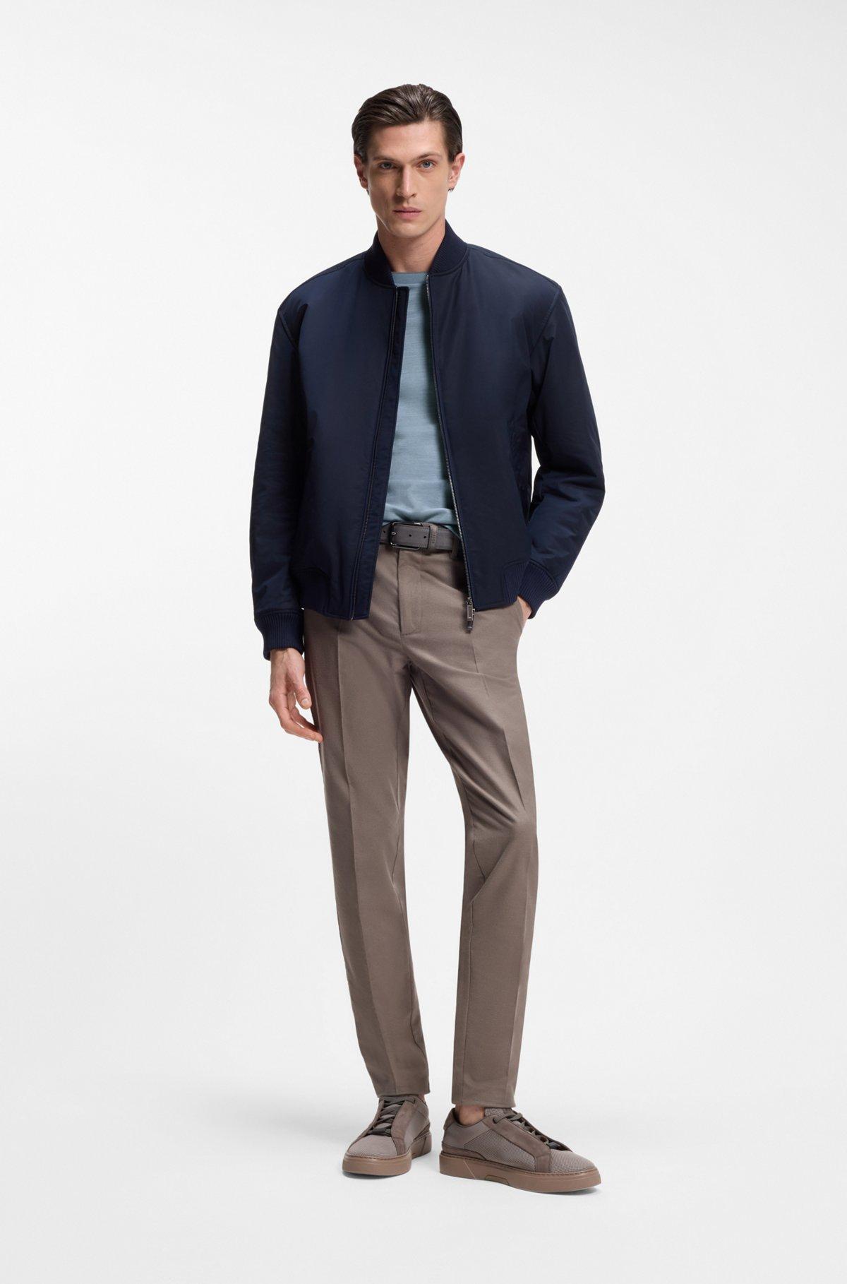BOSS x ASTON MARTIN T-shirt in wool-cotton jacquard Product Image
