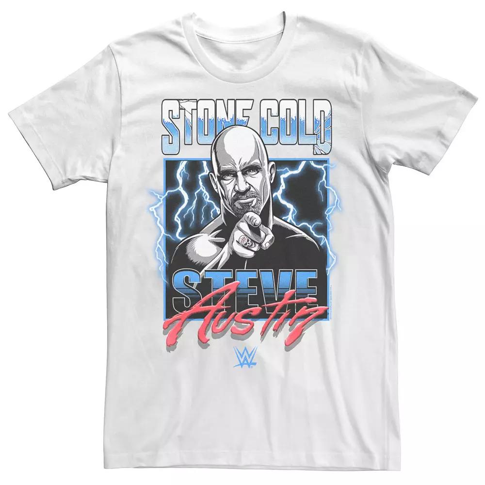 Men's WWE Stone Cold Steve Austin Electric Poster Tee,  Product Image