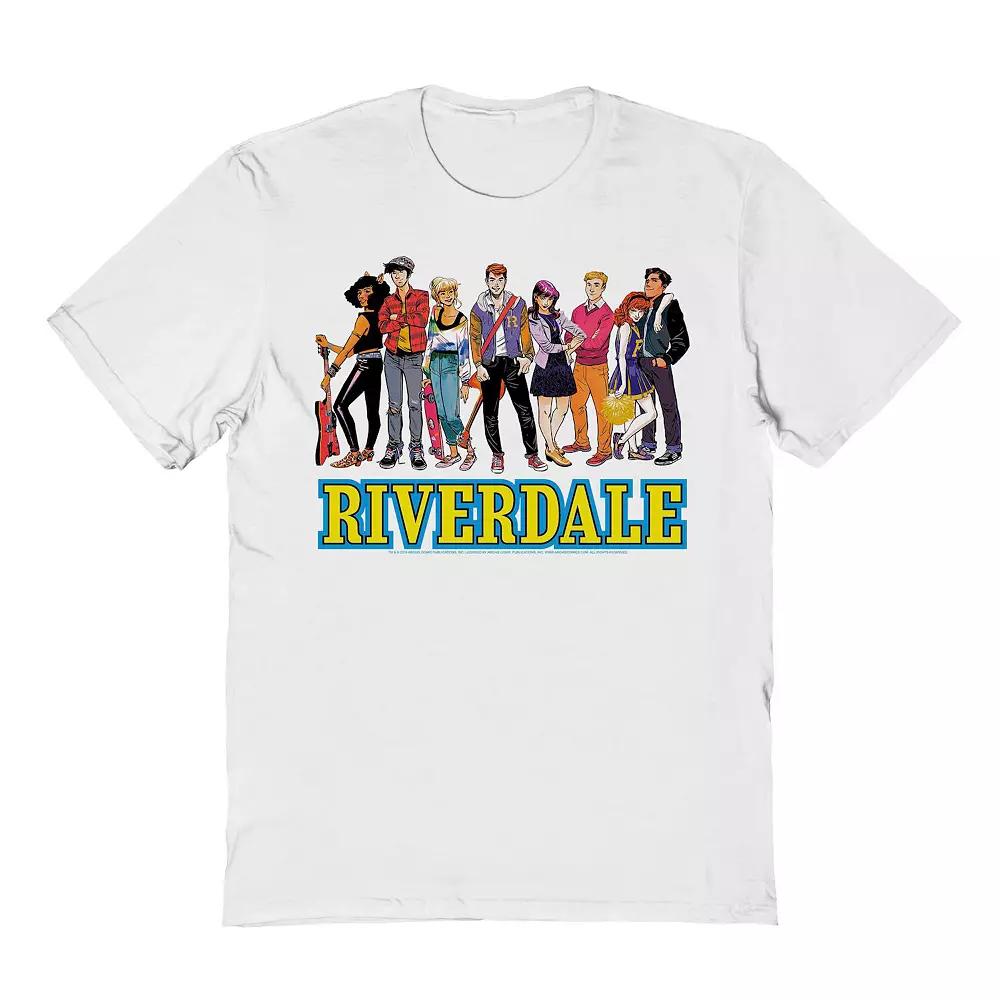 Men's Archie Riverdale Cast Graphic Tee, Size: Large, White Product Image
