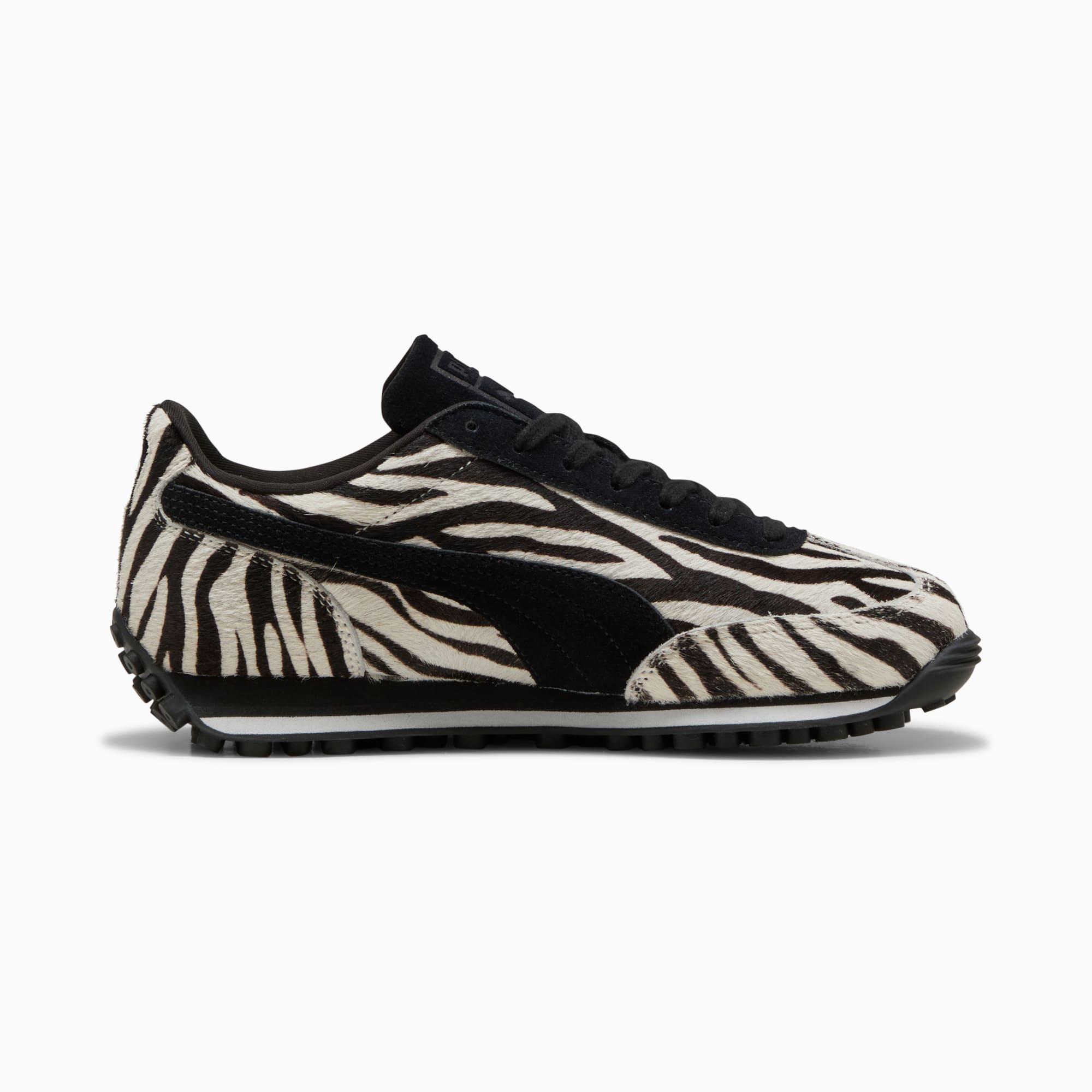 PUMA Easy Rider Zebra Women Shoes in Warm White/Black Product Image