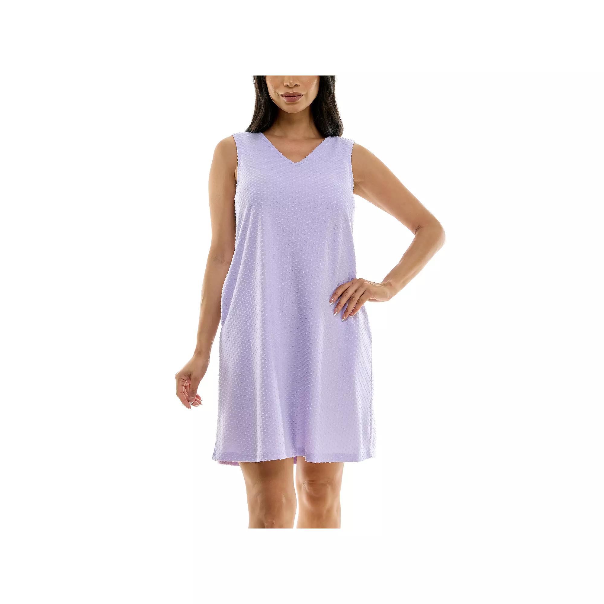 Women's Nina Leonard V-Neck Reversible Trapeze Dress,  Product Image
