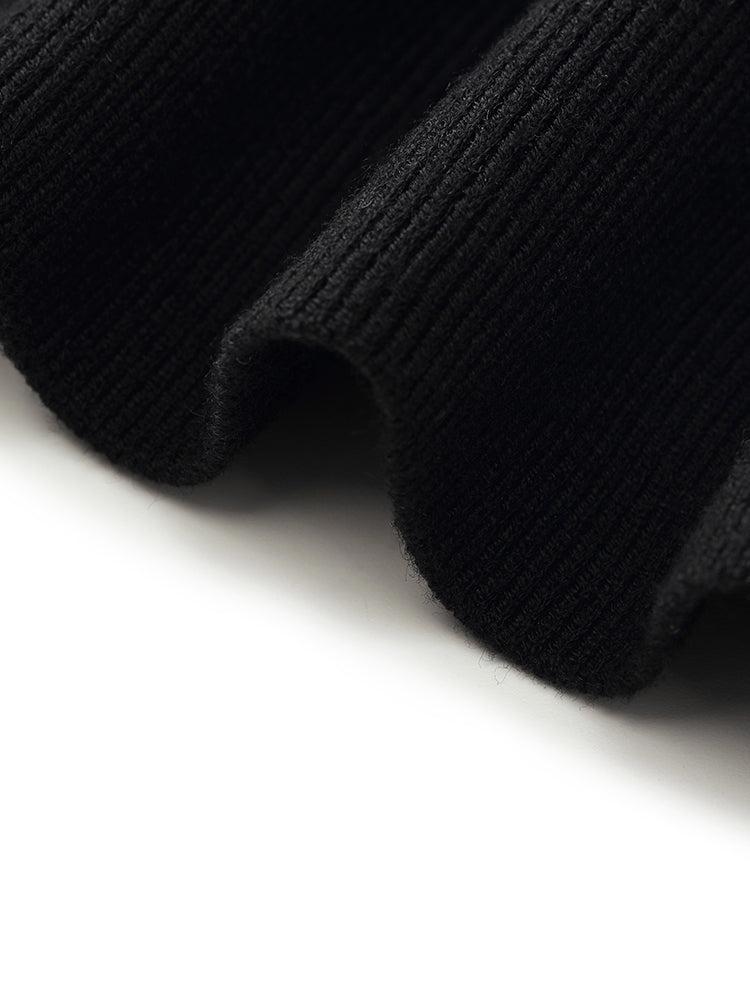 Floral Jacquard Round Neck Women Sweater Product Image