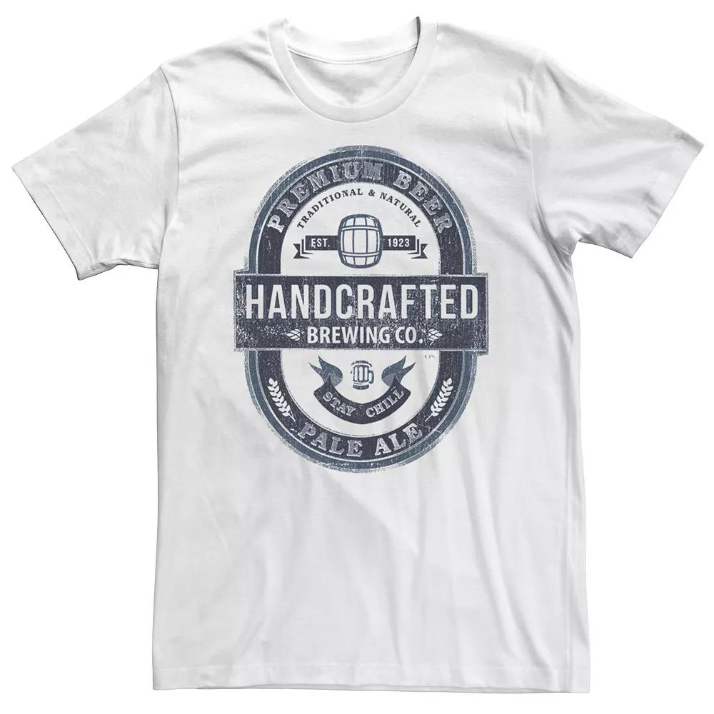 Big & Tall Beer Label Pub Logo Tee, Men's,  Product Image