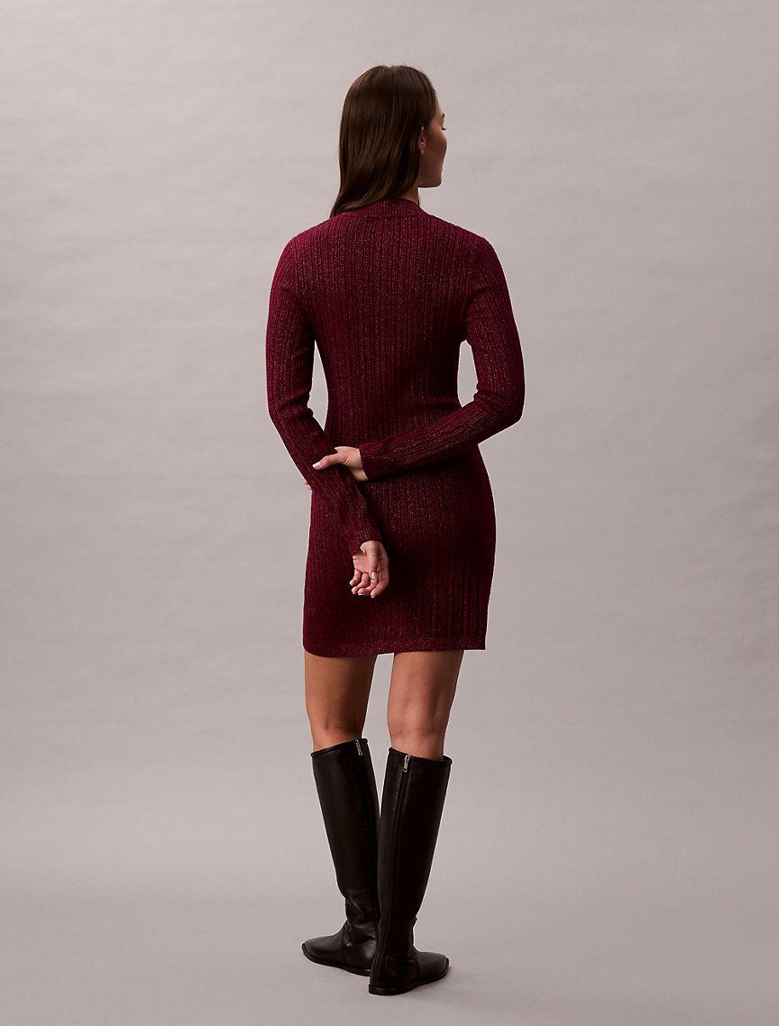 Lurex Merino Wool Blend Mini Sweater Dress Product Image