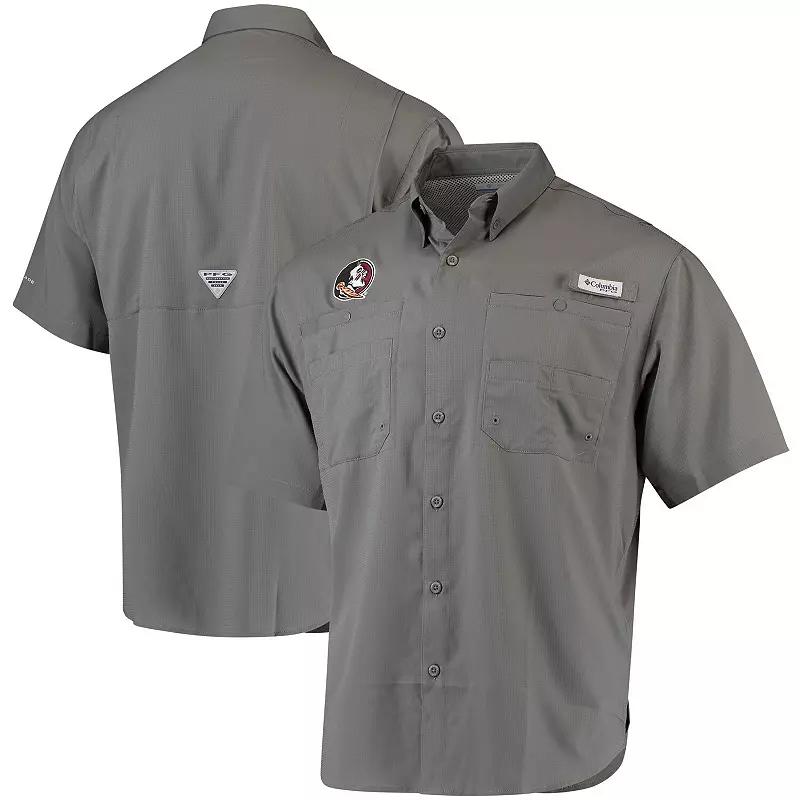 Columbia Mens Collegiate PFG Tamiami Short Sleeve Shirt - Florida State- Product Image