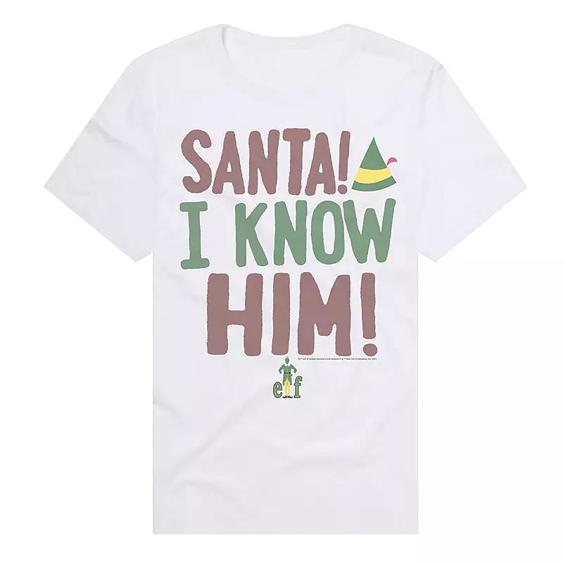 Men's Elf Santa! I Know Him! Graphic Tee,  Product Image