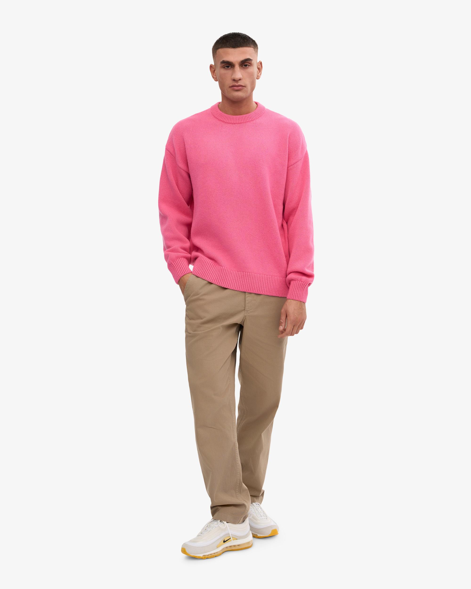Oversized Merino Wool Crew - Purple Haze Product Image