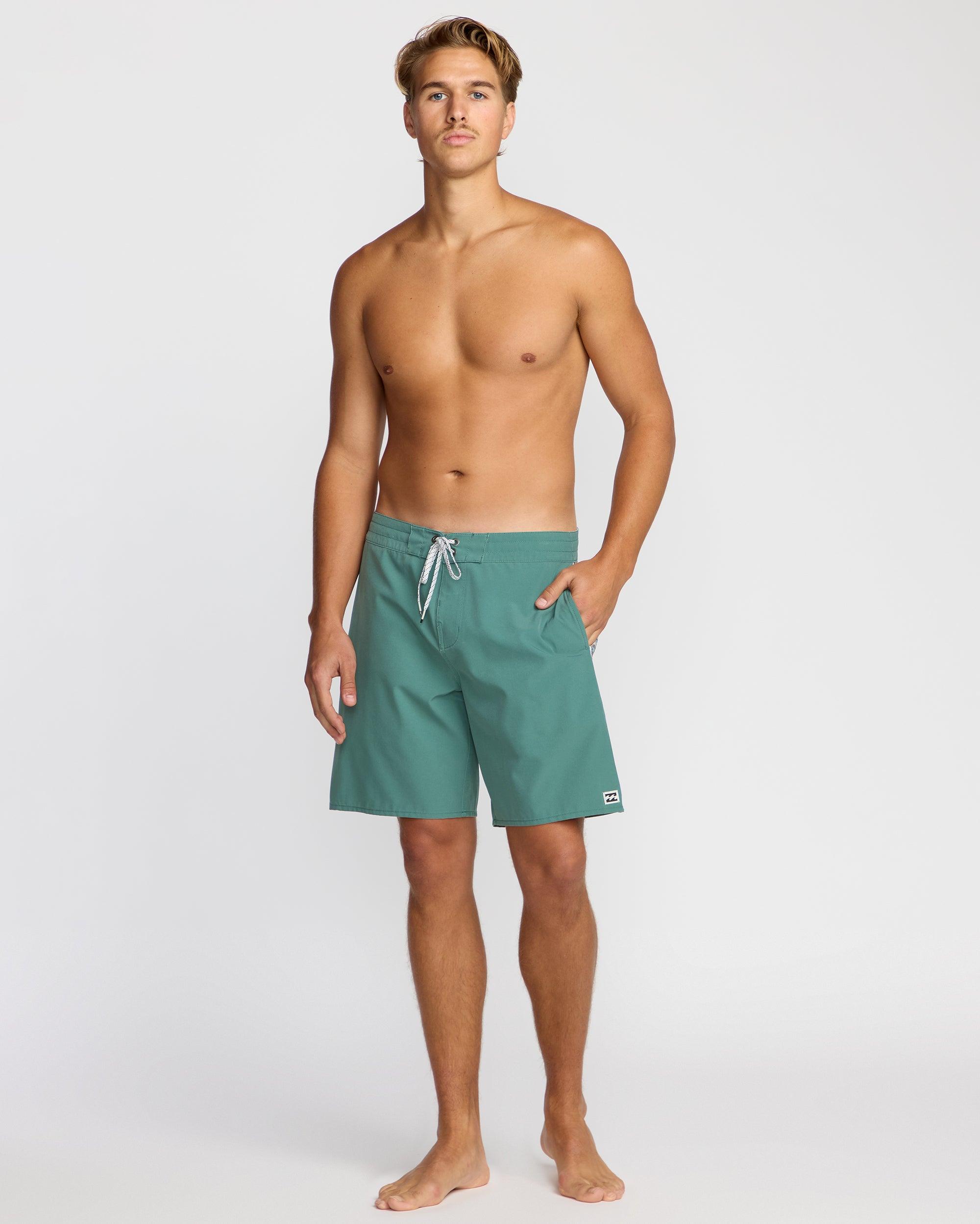 Wategos Lo Tide 19" Boardshorts - Sage Green Male Product Image