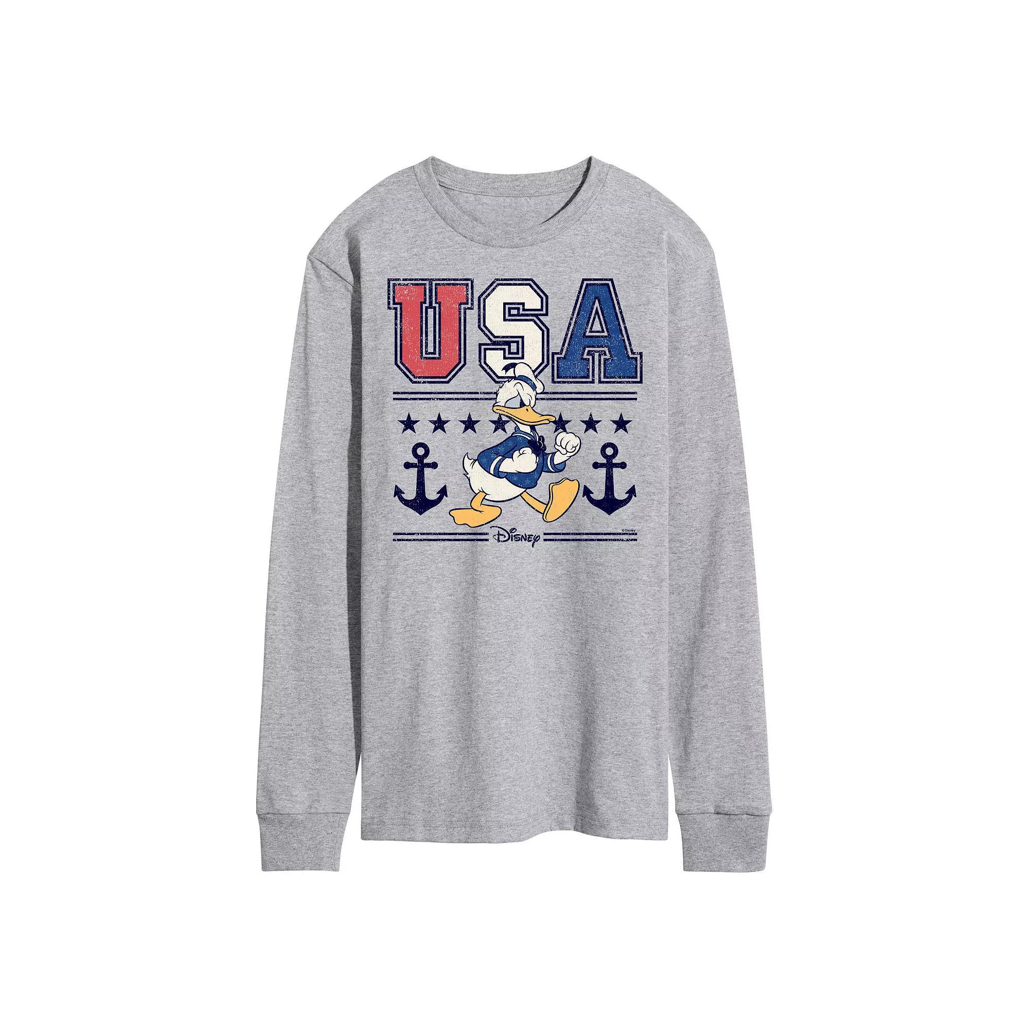 Disney's Men's USA Donald Long Sleeve,  Product Image